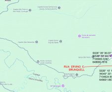Rio Negro - Ruas Ervino Ernesto Brunquell e Reinaldo Gruber (mapa)