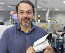 URITIBA; 27/01/26; Empresa Pumatronix incubada do TECPAR, na foto Sylvio Calixto, um dos fundadores da Pumatronix; Foto: Hedeson Alves/TECPAR