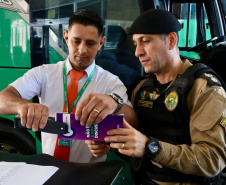 Programa Mulher Segura realiza ação na rodoferroviária de Curitiba