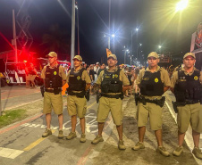 Atuação integrada das forças de segurança no Carnaval reduz roubos em 44% e furtos em 32% no Litoral do Paraná