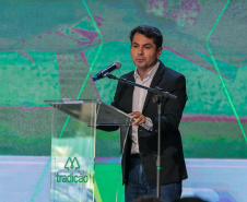 O governador Carlos Massa Ratinho Junior participa nesta quinta-feira (26), da inauguração de uma nova indústria de óleo e farelo de soja da Cooperativa Agroindustrial Tradição, em Pato Branco