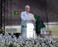 O governador Carlos Massa Ratinho Junior participa nesta quinta-feira (26), da inauguração de uma nova indústria de óleo e farelo de soja da Cooperativa Agroindustrial Tradição, em Pato Branco