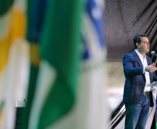 O governador Carlos Massa Ratinho Junior participa nesta quinta-feira (26), da inauguração de uma nova indústria de óleo e farelo de soja da Cooperativa Agroindustrial Tradição, em Pato Branco