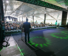 O governador Carlos Massa Ratinho Junior participa nesta quinta-feira (26), da inauguração de uma nova indústria de óleo e farelo de soja da Cooperativa Agroindustrial Tradição, em Pato Branco