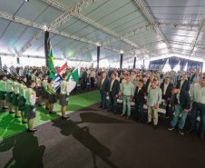 O governador Carlos Massa Ratinho Junior participa nesta quinta-feira (26), da inauguração de uma nova indústria de óleo e farelo de soja da Cooperativa Agroindustrial Tradição, em Pato Branco