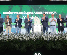 O governador Carlos Massa Ratinho Junior participa nesta quinta-feira (26), da inauguração de uma nova indústria de óleo e farelo de soja da Cooperativa Agroindustrial Tradição, em Pato Branco