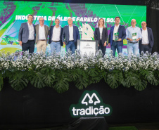 O governador Carlos Massa Ratinho Junior participa nesta quinta-feira (26), da inauguração de uma nova indústria de óleo e farelo de soja da Cooperativa Agroindustrial Tradição, em Pato Branco