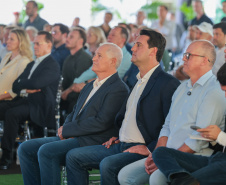O governador Carlos Massa Ratinho Junior participa nesta quinta-feira (26), da inauguração de uma nova indústria de óleo e farelo de soja da Cooperativa Agroindustrial Tradição, em Pato Branco