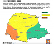 SEMANA SERÁ DE TEMPERATURAS AMENAS E CHUVA ISOLADA NO PARANÁ