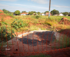 Em Loanda, obra para conter maior erosão urbana do Paraná atinge 82% de execução