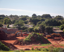 Em Loanda, obra para conter maior erosão urbana do Paraná atinge 82% de execução