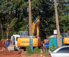 Em Loanda, obra para conter maior erosão urbana do Paraná atinge 82% de execução