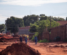 Em Loanda, obra para conter maior erosão urbana do Paraná atinge 82% de execução