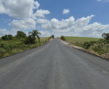 DER PR-990 pavimentação em Rebouças