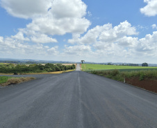 DER PR-990 pavimentação em Rebouças