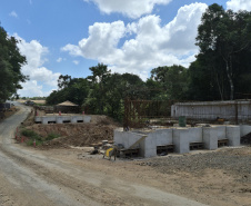 DER PR-990 pavimentação em Rebouças