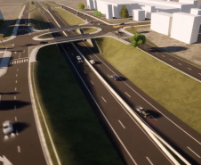 Trevo da Esperança em Cambé (maquete)