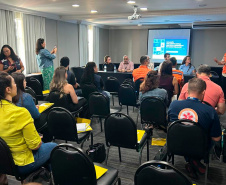 Secretaria da Saúde avalia resposta à emergência após tornado em Rio Bonito do Iguaçu