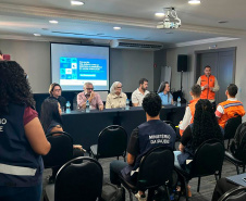 Secretaria da Saúde avalia resposta à emergência após tornado em Rio Bonito do Iguaçu