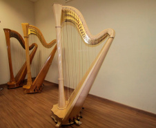 Orquestra Sinfônica do Paraná recebe nova harpa italiana Salvi
