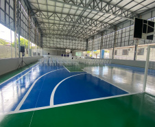SEED - Colégio de Santo Antônio da Platina recebe nova quadra esportiva