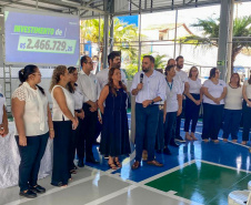 SEED - Colégio de Santo Antônio da Platina recebe nova quadra esportiva