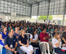 SEED - Colégio de Santo Antônio da Platina recebe nova quadra esportiva