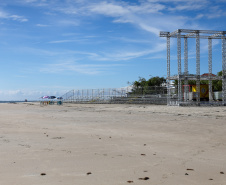 Acabamentos finais: falta um dia para a inauguração da Ponte de Guaratuba