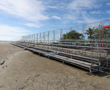 Acabamentos finais: falta um dia para a inauguração da Ponte de Guaratuba