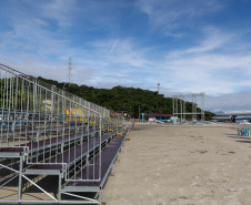 Acabamentos finais: falta um dia para a inauguração da Ponte de Guaratuba