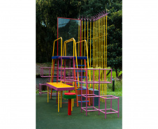 MON inaugura obra do artista avaf e convida o público a uma caça às artes na área externa do Museu