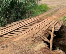 DEFESA CIVIL - Repasse do Estado garante construção de sete pontes em Espigão Alto do Iguaçu