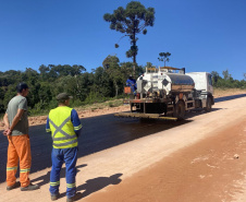Pavimentação da PR-092 em Doutor Ulysses