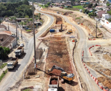 DER - construção do novo viaduto de Palmeira