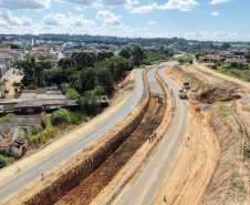 DER - construção do novo viaduto de Palmeira