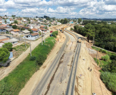 DER - construção do novo viaduto de Palmeira