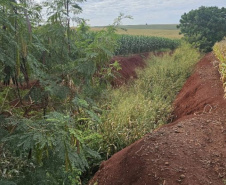 Erosão na PR-552 em Ourizona