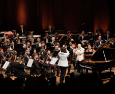 Primeiro dia de concerto do “Festival Gershwin" da Orquestra Sinfônica do Paraná lota o Guairão
