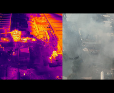 Drones ampliam capacidade operacional dos bombeiros e auxiliam no combate a incêndios