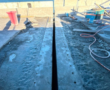 Faltam 15 dias para a inauguração: Ponte de Guaratuba recebe juntas de dilatação