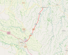PR-239 e PR-317 entre Toledo e Assis Chateaubriand (mapa)