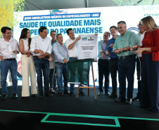 Ratinho Junior inaugura Ambulatório de Especialidades de União da Vitória e anuncia ampliação do Hospital São Camilo