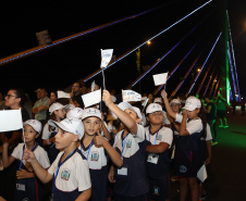 Governador Ratinho Junior inaugura a Ponte de Guaratuba, antigo sonho dos paranaenses