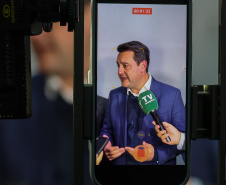 O governador Carlos Massa Ratinho Junior participa nesta terça-feira (26) da sessão solene em Homenagem da Assembleia Legislativa do Estado do Paraná às lideranças religiosas da Igreja Católica e à Conferência Nacional dos Bispos do Brasil – Regional Sul 2