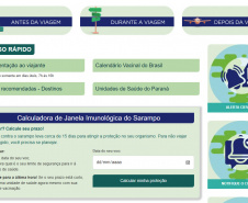 Sesa lança calculadora digital para auxiliar viajantes na prevenção contra o sarampo