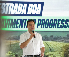 Ratinho Junior anuncia R$ 19,7 milhões para pavimentação da zona rural de Ouro Verde do Oeste