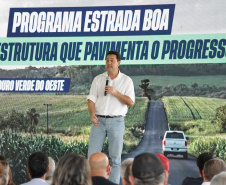 Ratinho Junior anuncia R$ 19,7 milhões para pavimentação da zona rural de Ouro Verde do Oeste