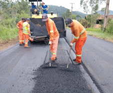 Conservação da PR-446 entre União da Vitória e Porto Vitória