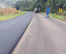 Conservação da PR-446 entre União da Vitória e Porto Vitória