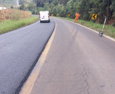 Conservação da PR-446 entre União da Vitória e Porto Vitória